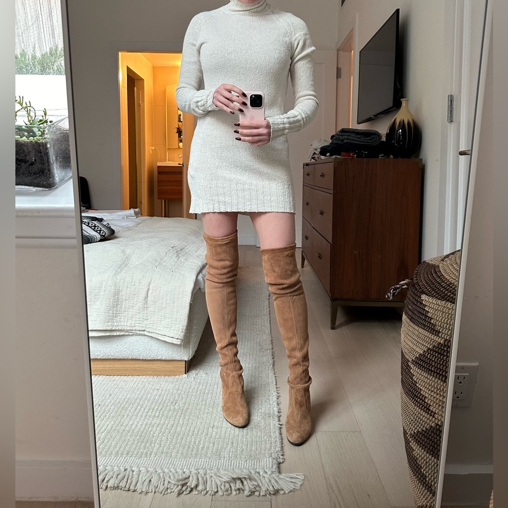 Stuart Weitzman over the knee suede boots